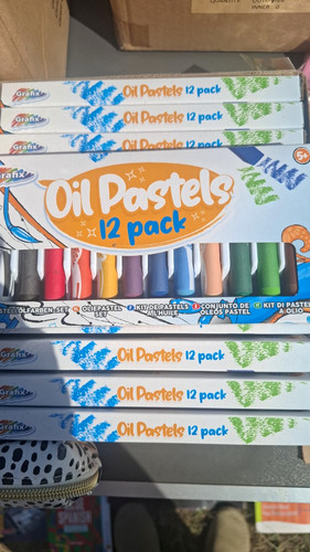 Grafix oil pastels 12 - pastels,
