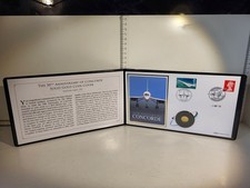 (L1134) 50th Anniversary of Concorde -  Solid Gold Coin Cover Limited to 299