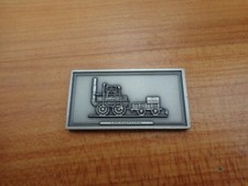 STOCKTON & DARLINGTON RAILWAY LOCOMOTION 1825 PEWTER LOCOMOTIVE PLAQUE INGOT
