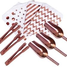 Rose Gold Scoops Tongs Sweet Bags Candy Buffet Bar Party Wedding Birthday Retro