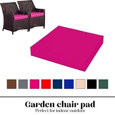 Waterproof Outdoor Garden Chair Seat Pad Cushions 4cm Thick Foam Pad With  Cover