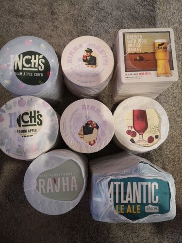 Beer mats coasters packs - packs, all