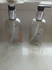 2 X EMPTY MOLTON BROWN HEAVENLY GINGERLILY HAND WASH BOTTLES 
