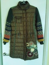 DESIGUAL quilted coat. 12. Lovely boho multicoloured design. Vgc