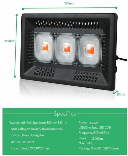 Grow led light 150w - light,