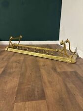 Victorian Ornate Brass Fender