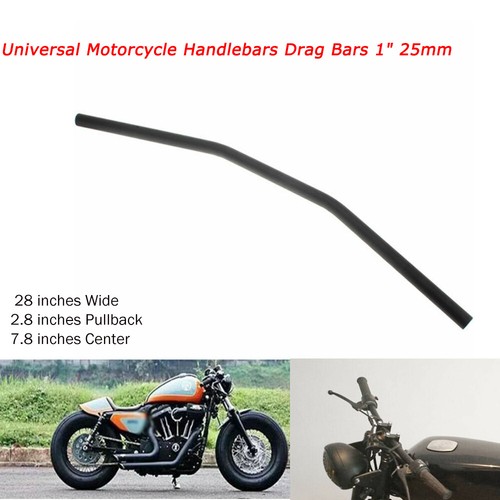 Motorcycle handlebars black - 1",