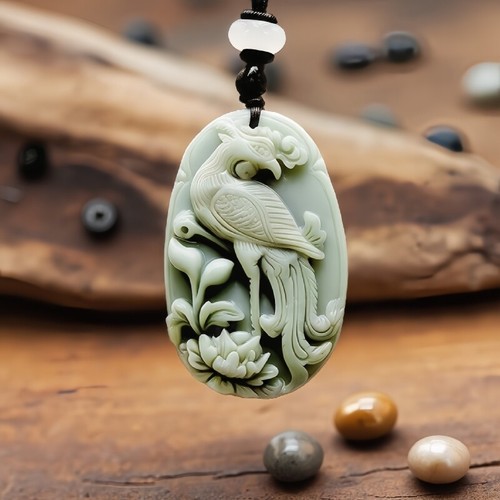 Green real jade phoenix - green,