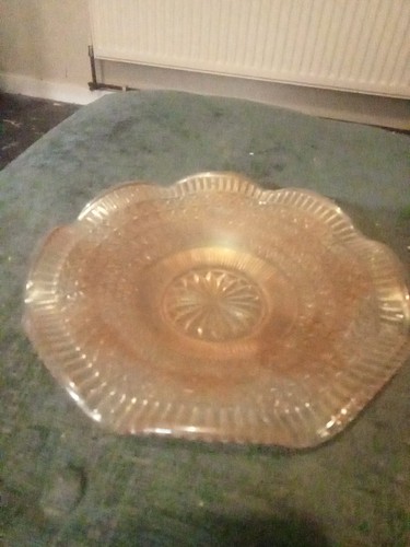 Carnival glass vintage orange - carnival,