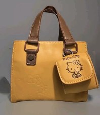 Hello Kitty Faux Leather Handbag, Cross Body W/Coin Purse Small Messenger Bag...
