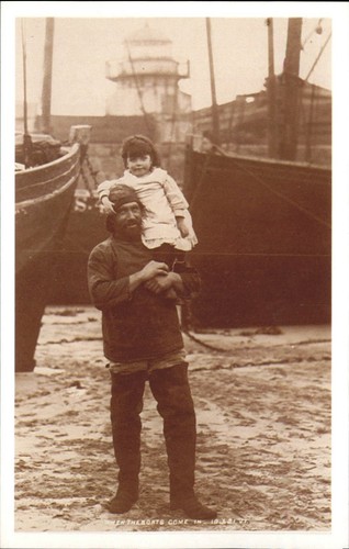 Vintage fisherman child - vintage,
