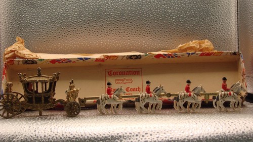 Coronation coach and - coach, horses