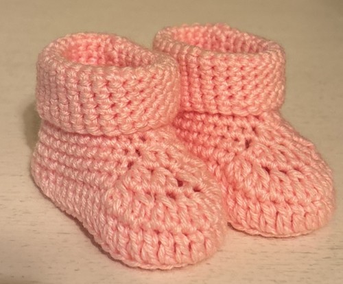 Handmade peach crochet baby - handmade,
