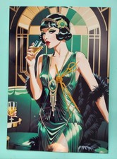 New Art deco metal Wall Clock
