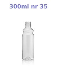 Clear PET Plastic Bottles With