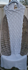 Fabulous Lipsy Mermaid Tail Silver Grey Blanket BNWOT