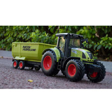 1:32 Farm Tractor Toy with Tipping Trailer Diecast Farm Toys Vehicle Kids Boys