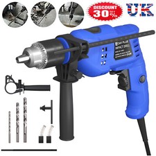 1200W Power Hammer Drill Heavy Duty Corded Electric Impact Driver with Bit Set