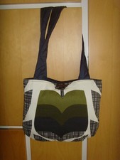 NEW LEATHER BACKED TOTE BAG