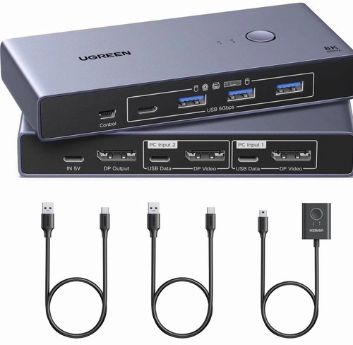 Ugreen 60hz displayport kvm - 8k@60hz,