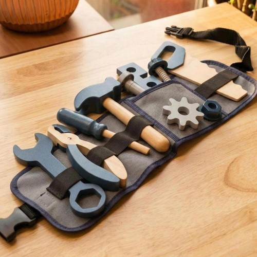 Kids wooden tool - wooden, set