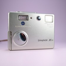 Minolta Dimage X31 3.2MP Compact Digital Camera Silver Tested