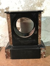 209a   Antique French Marble / Slate Empty Mantle  Clock Case