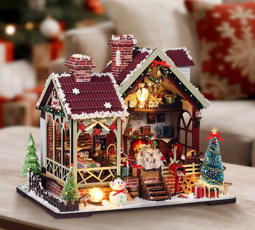 Christmas night warm house - christmas,