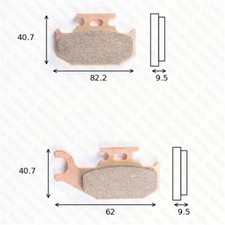 Brake shoes off-road sintered