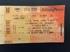 Simply Red Ticket 2009
