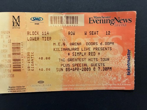 Simply red ticket 2009 - red,