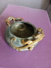 Small vintage Chinese censer copper and bronze with seal