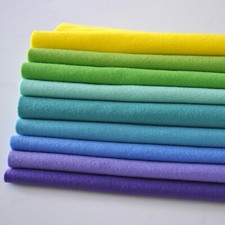 PEACOCK Felt Bundle - 9 sheets