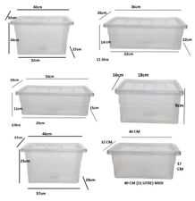 CLEAR PLASTIC STORAGE BOX