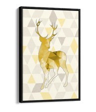 GEOMENTRIC STAG GREY MUSTARD