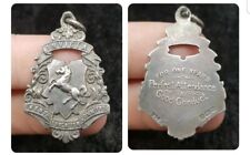 1906 Vaughton & Sons English Antique 925 Silver Fob - Kent Education Committee  