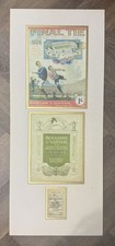 1924 FA Cup Final Wembley Framed Memorabilia Aston Villa Vs Newcastle United