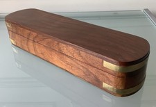Past Times Teak Pencil Case