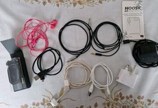 Joblot of USB Mains Charger Plugs & USB Cable Leads + Headphones & Sim Adapter