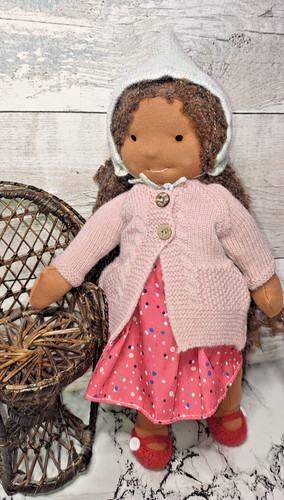 Waldorf doll with natural - with,