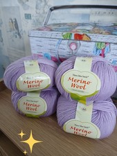 200g Lilac Merino Three