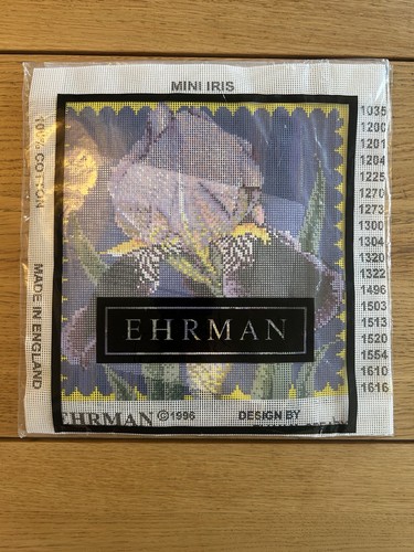 Ehrman mini iris needlepoint - ehrman,