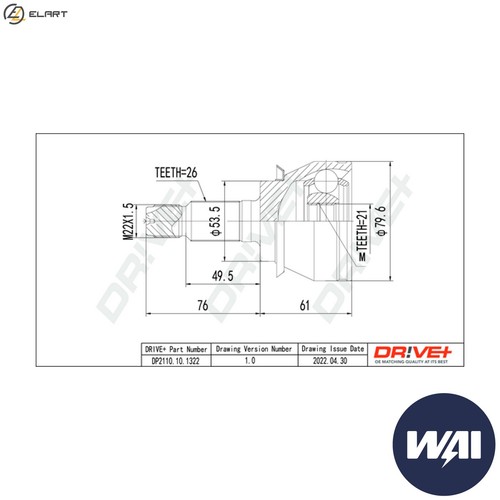 Joint kit drive shaft - kit,