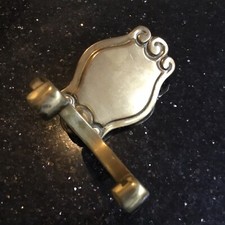 Old Vintage Retro Swedish Antique Brass Bathroom Beaker Glass Holder Ref2