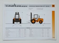 JCB 926 930 ROUGH TERRAIN FORKLIFT SPECIFICATION SALES BROCHURE 