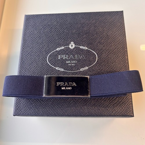 Prada navy elastic belt with - navy,