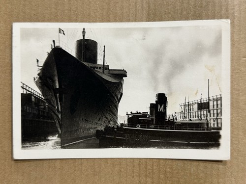 Postcard rppc ship - rppc,