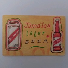 Red Stripe Jamaica Lager Beer Desnoes & Geddes 1995 Vintage Beer Mat