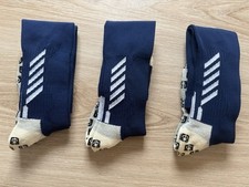 3 x Pairs New Kids Teen Football Rugby Futsal Long Non Slip Grip Socks Size 2-5