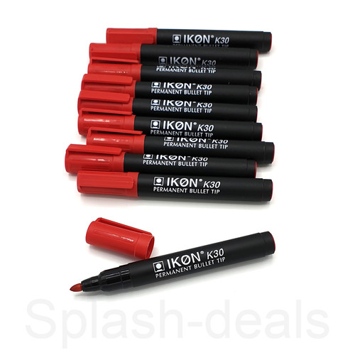 Permanent marker pens red - pens,
